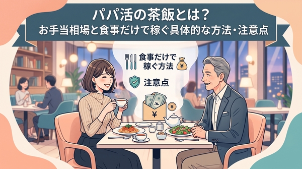 パパ活の茶飯とは？お手当相場と食事だけで稼ぐ具体的な方法・注意点